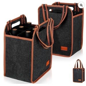 NWOT- Stylish Wine Tote Bags -Set of 2